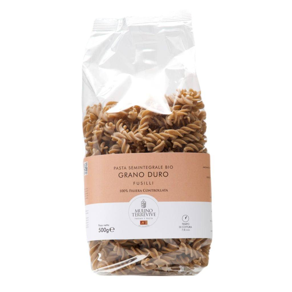 Pasta Integrale Grano Duro Fusilli 500g - Mulino Terrevive - vaigustando