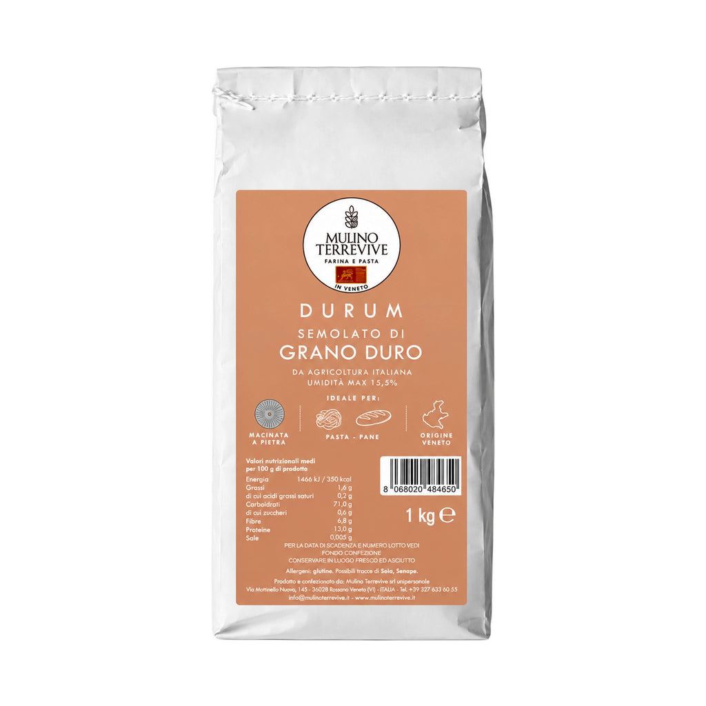 Durum Semolato di grano duro-Mulino Terrevive-Vaigustando
