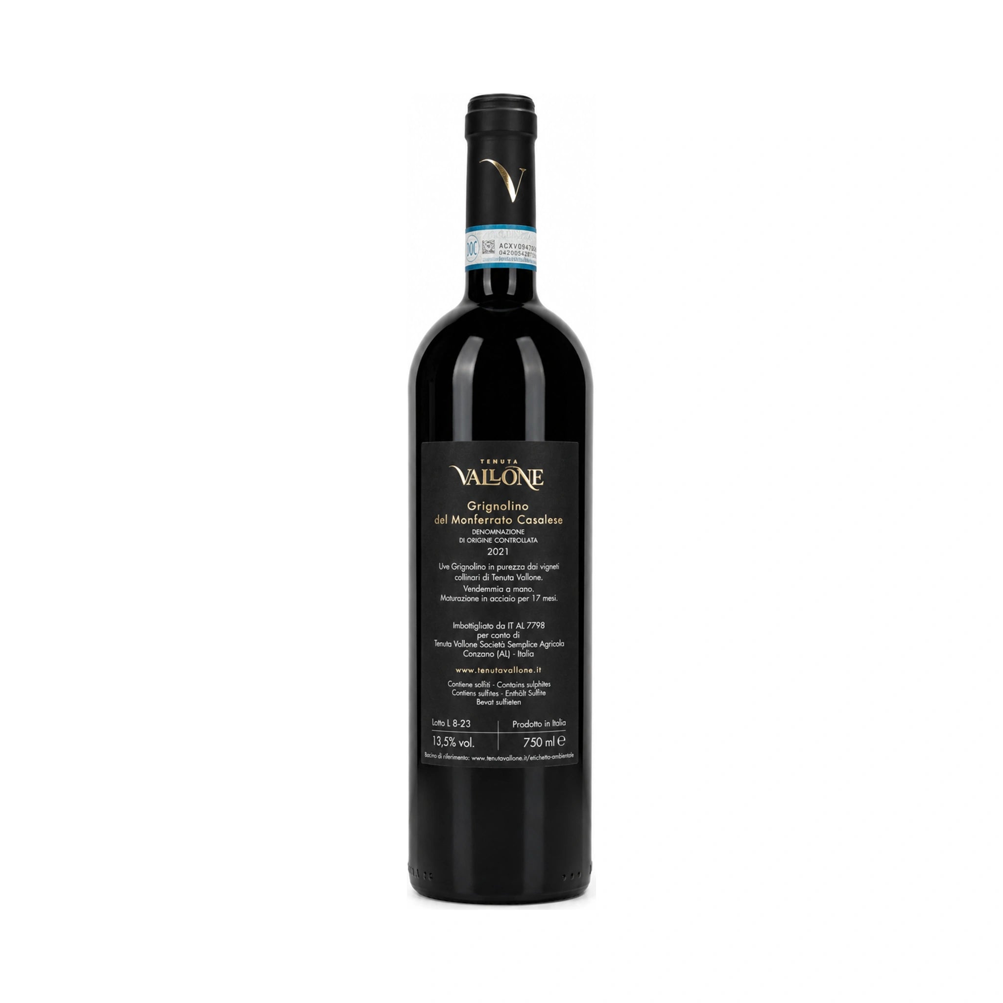 Grignolino del Monferrato Casalese DOC - Origine  -  Tenuta Vallone - vaigustando