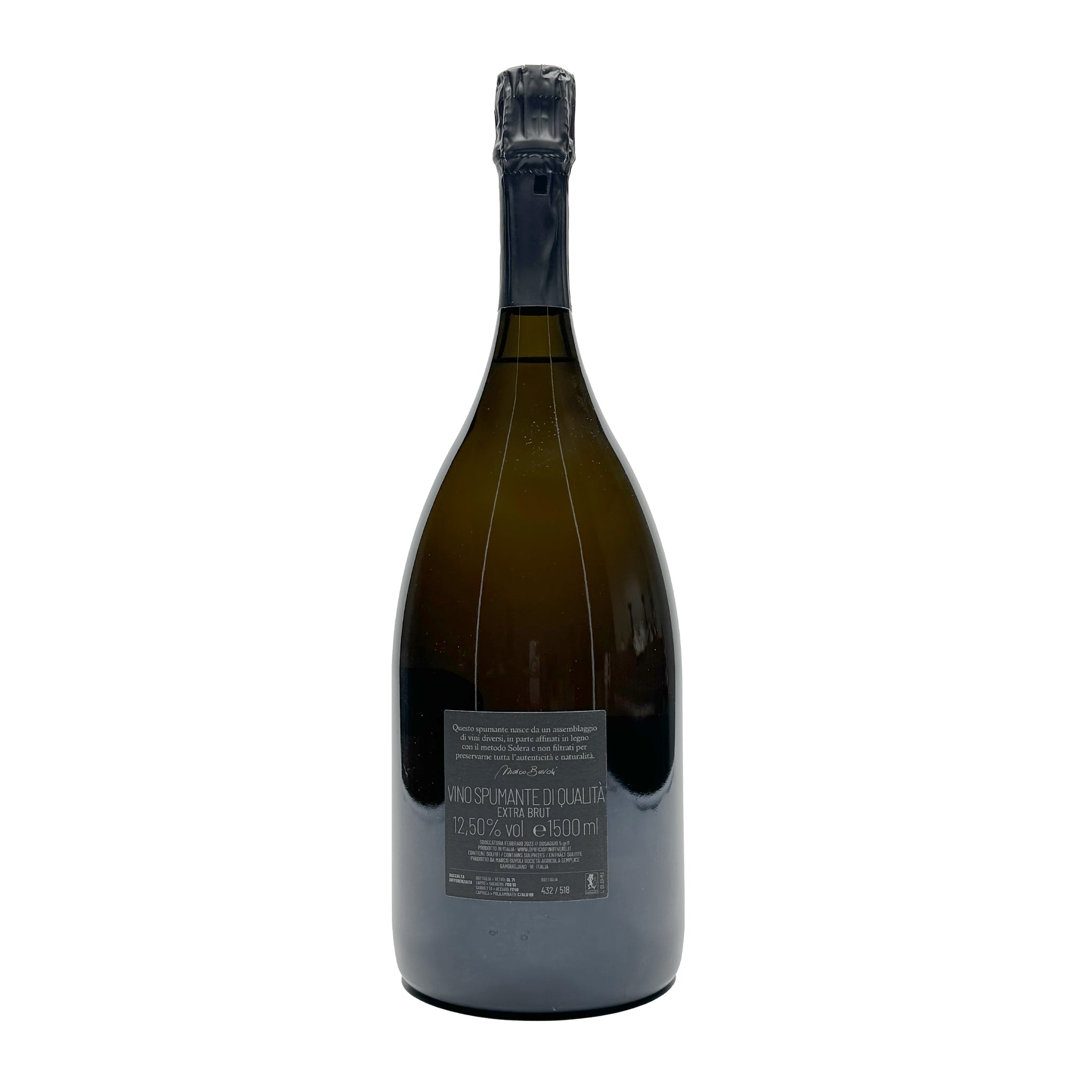 Metodo Classico Blanc de Noirs Extra Brut Tre Magnum  -  Buvoli - vaigustando
